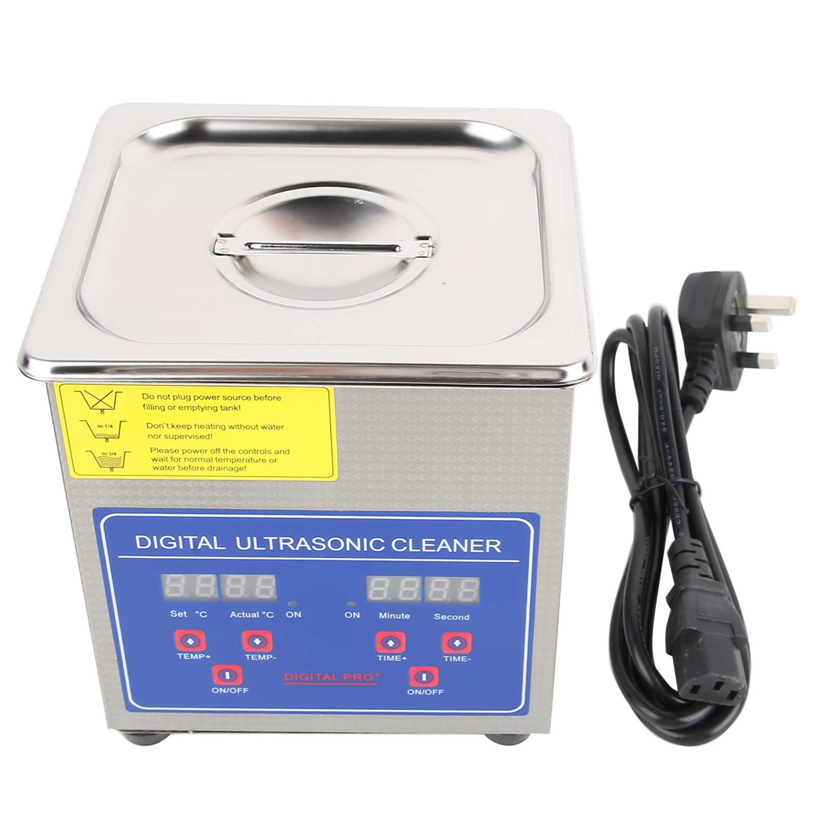 Cleaning Tank, Ultrasonic Bath, 1.3L Digital with Timer and Heater for Jewelry