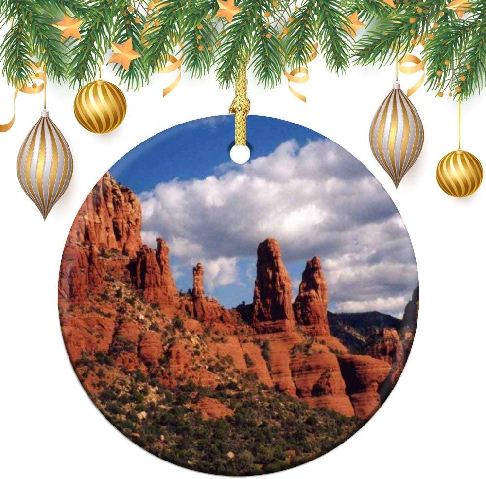 Amazon.com: Christmas Ornaments, Sedona Arizona Red Rocks Round