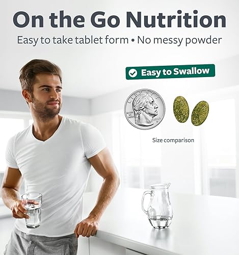 Miniatura 4 de Suplemento orgánico USDA Super Greens  Suplemento orgánico de frutas y verduras para adultos con 28 complejos de superalimentos con raíces de