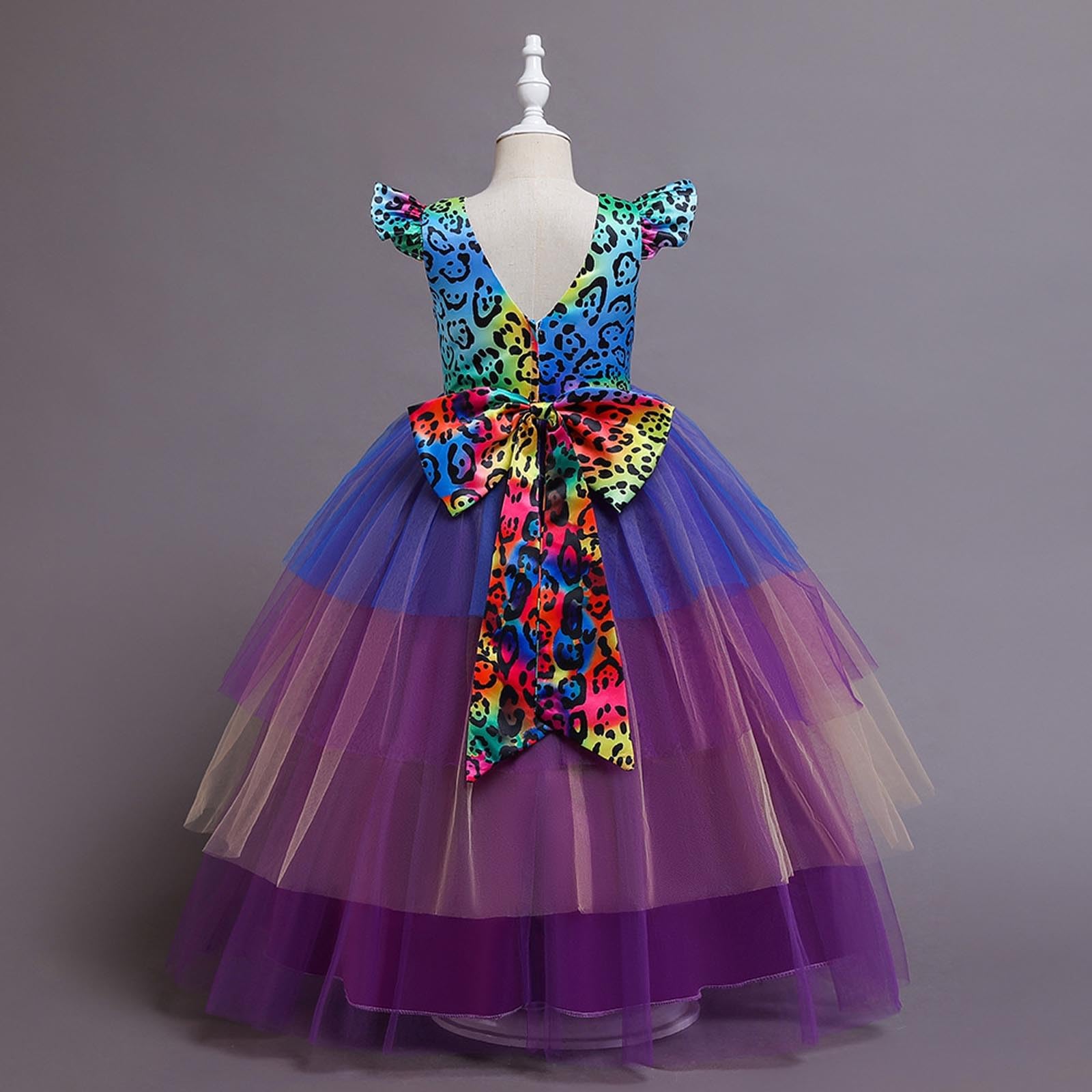 Disfraz Halloween NiñA NiñO Elegante Disfraz Princesa para niña con Vestido Infantil Atuendo Halloween Juvenil con Mangas Vuelo y Falda Tul