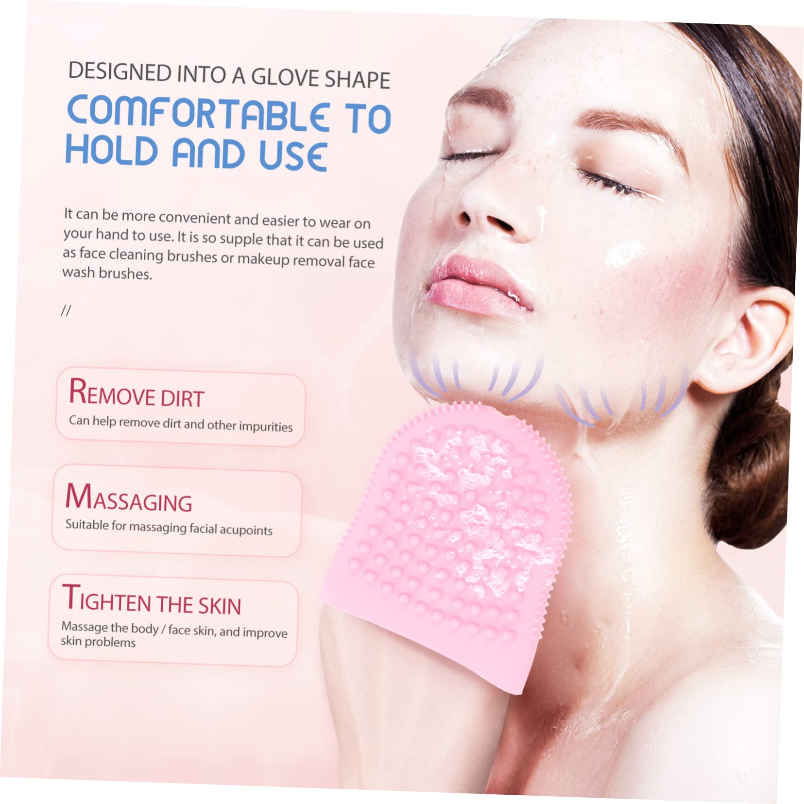 Healeved 5stücke Silikon Gesichtsreinigungsbürste Weiche Tragbare Gesichtsreinigungsbürste Mit Massagefunktion Für Sanfte Peeling-anwendungen Und Tägliche Hautpflege