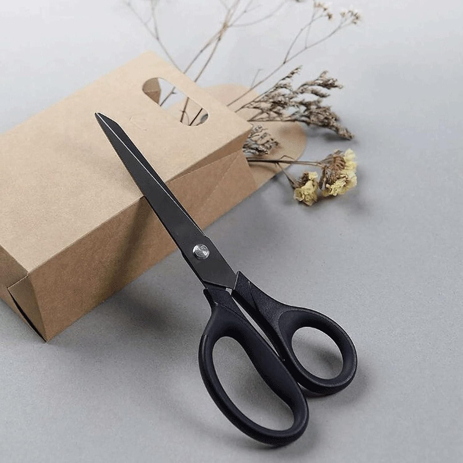 Craft Scissors Embroidery, Sewing, Craft Scissors Set of 2, Scissors for Leather，Shears for Dressmakers and Students -Black Scissors