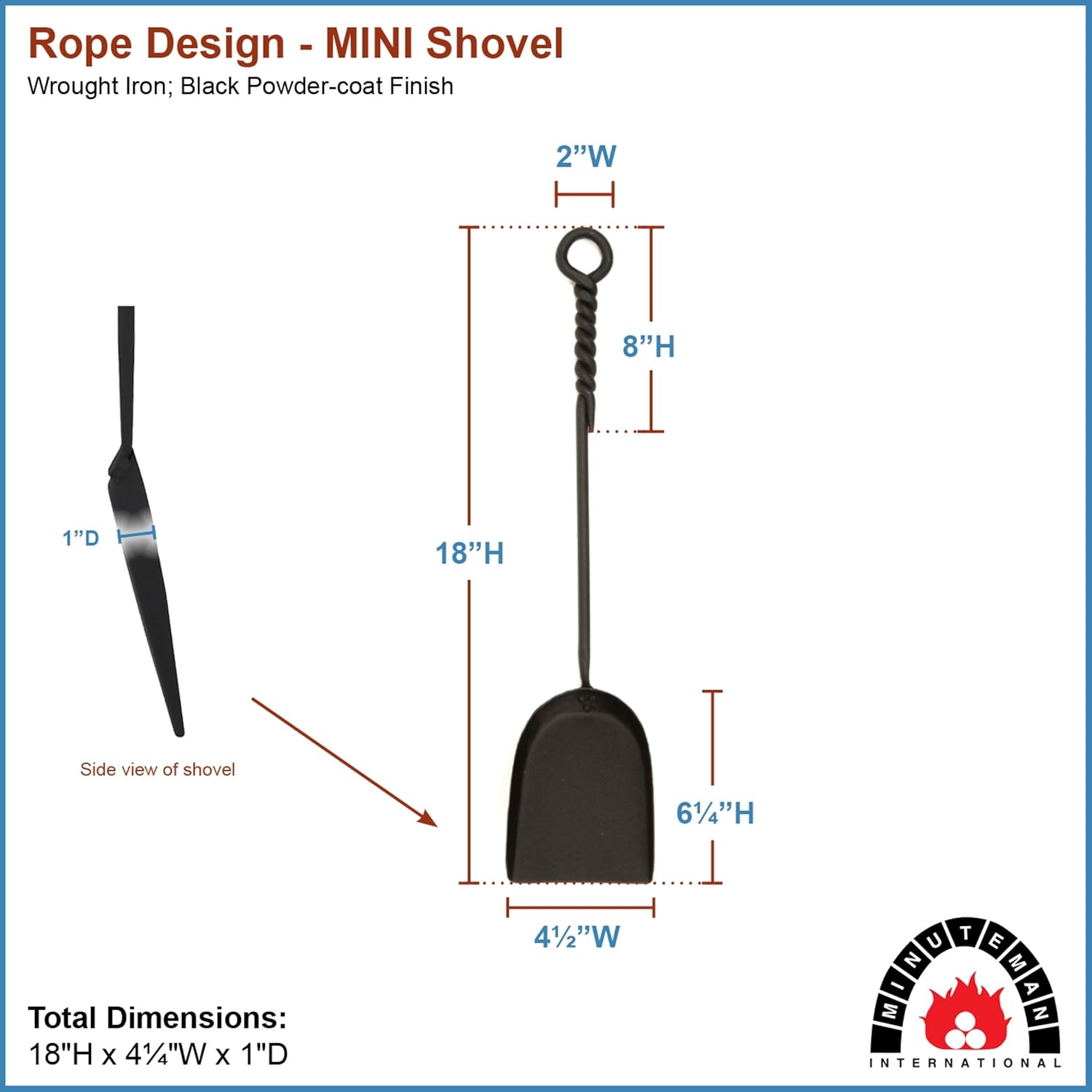 Rope Design Mini Shovel