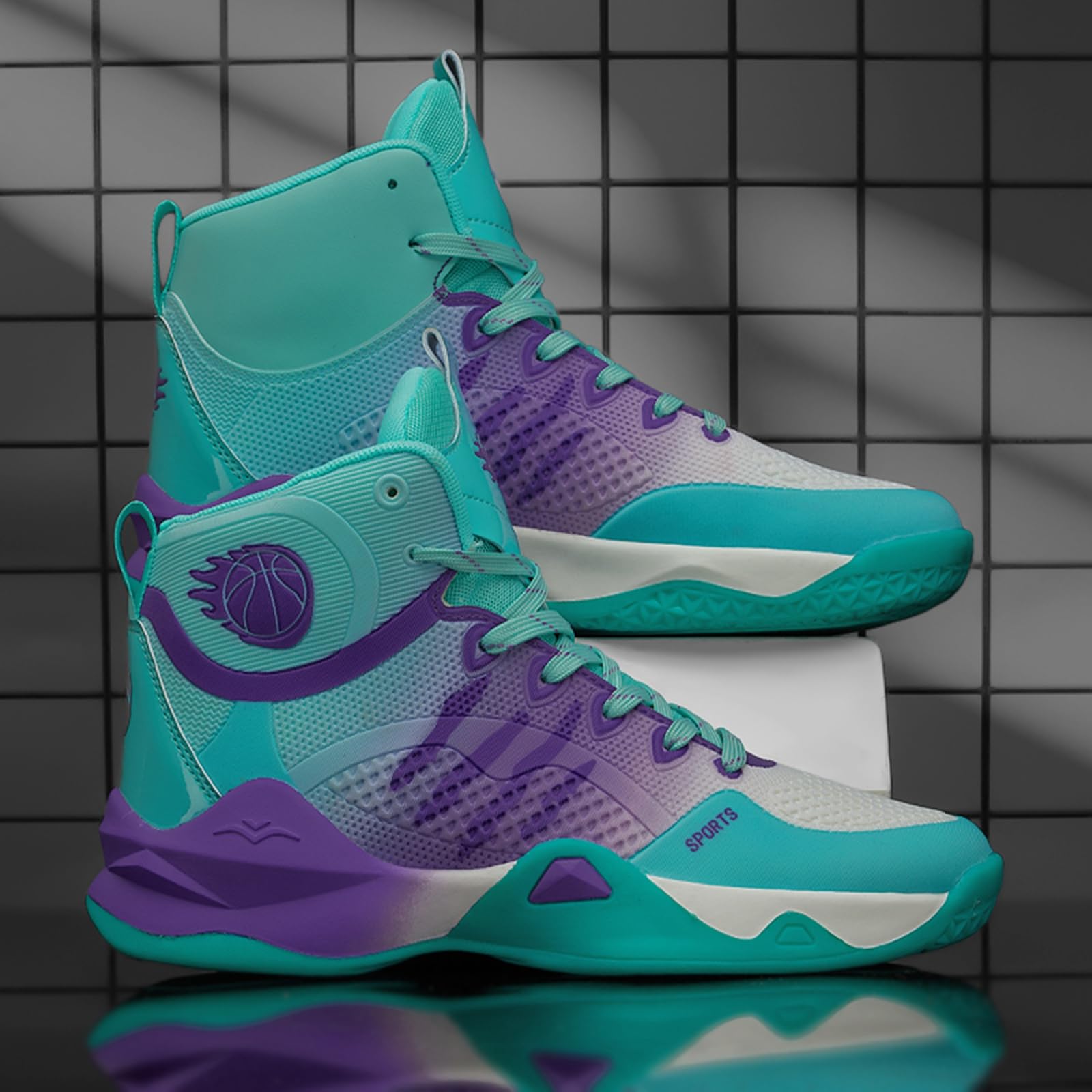 Zapatillas de Baloncesto Altas Hombre Transpirables Deportivas