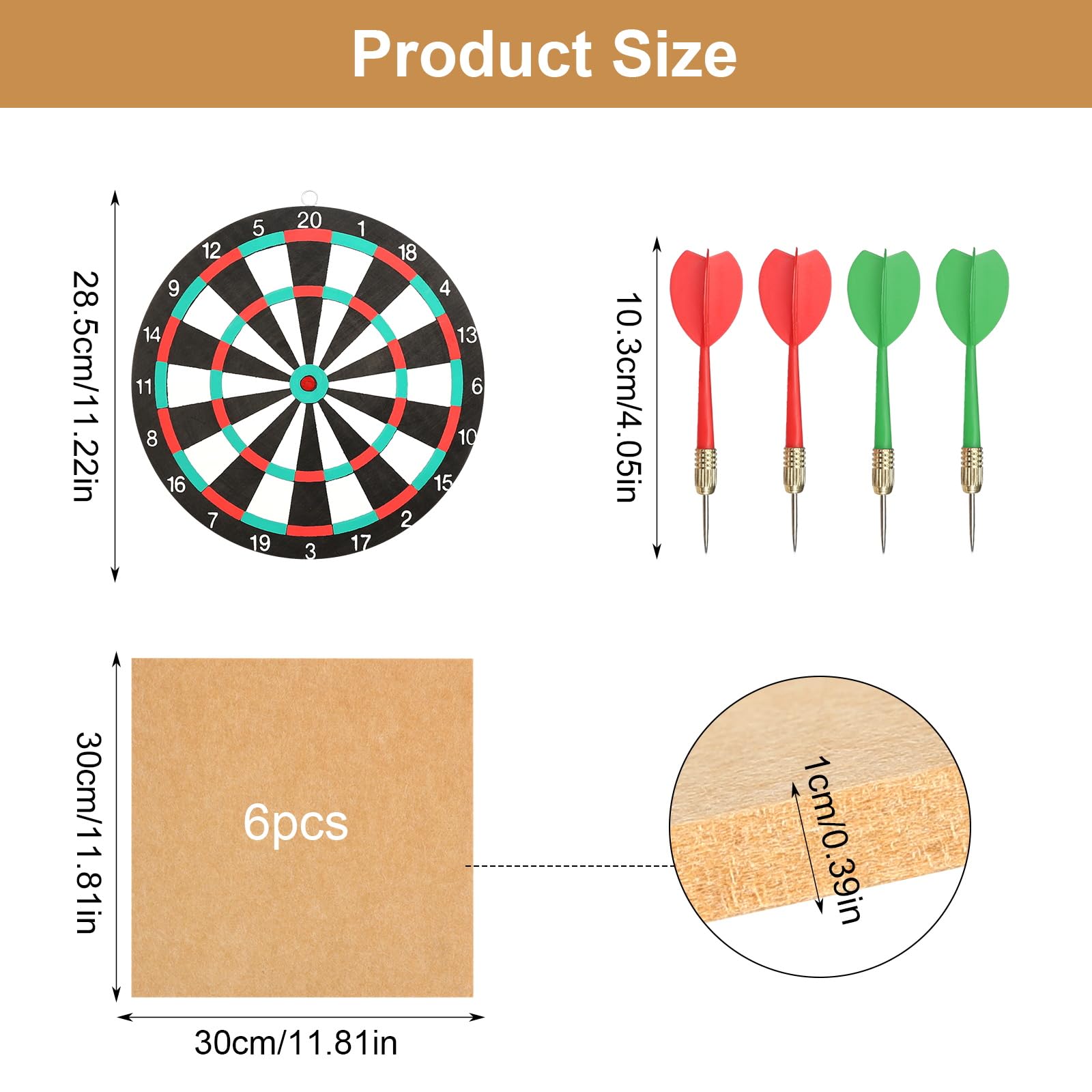 Autocollant Protection Mur Jeu Protection Murale Cible Fléchettes - En Feutre Autocollant Grain Bois - Pour S'amuser Sans Abîmer Les Murs Protection Murale Feutre