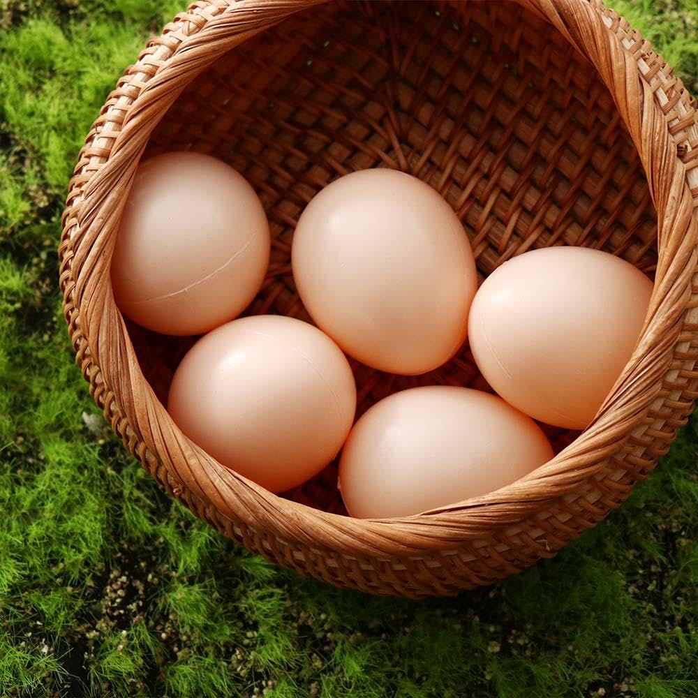 5 pezzi Uova Finte di Gallina, Uova Fittizi, per Incoraggiare la Deposizione, Decorazioni per la Casa