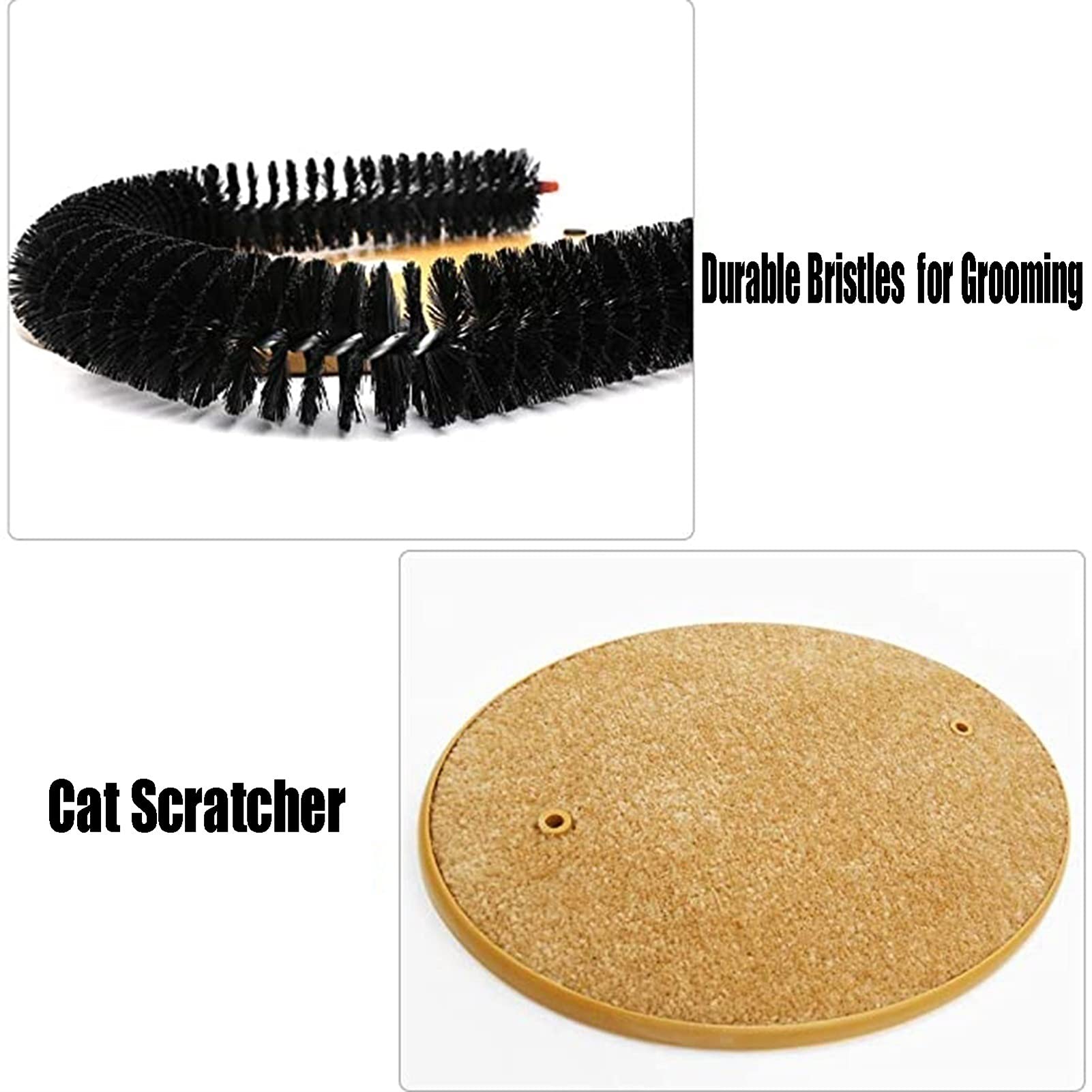Katzenbürste Katze Ecke Pinsel - 3 In 1 Funktionaler Katzenbogen, Langhair Kurzhaar Selbstpflegekamm, Indoor Pet Toy Scratcher (Size : Cat Arch)
