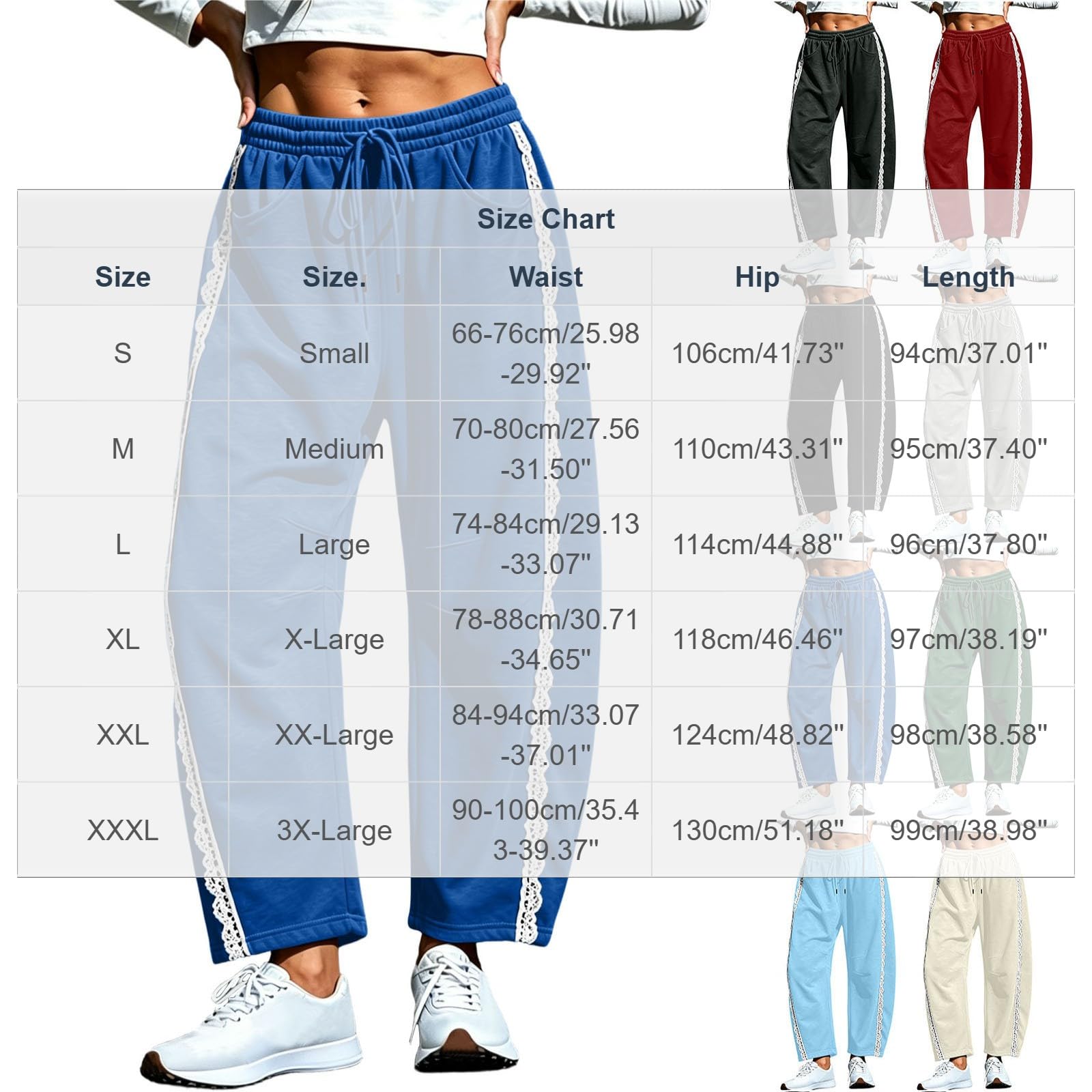 KHIRVWL Pantaloni da Jogging Donna Pantaloni Tuta a Vita Alta in Cotone Comodi Pantalone a Gamba Larga Larghi e Leggeri Pantalone Sportivi con Tasche Taglie Forti Pants Baggy per Yoga e Fitness