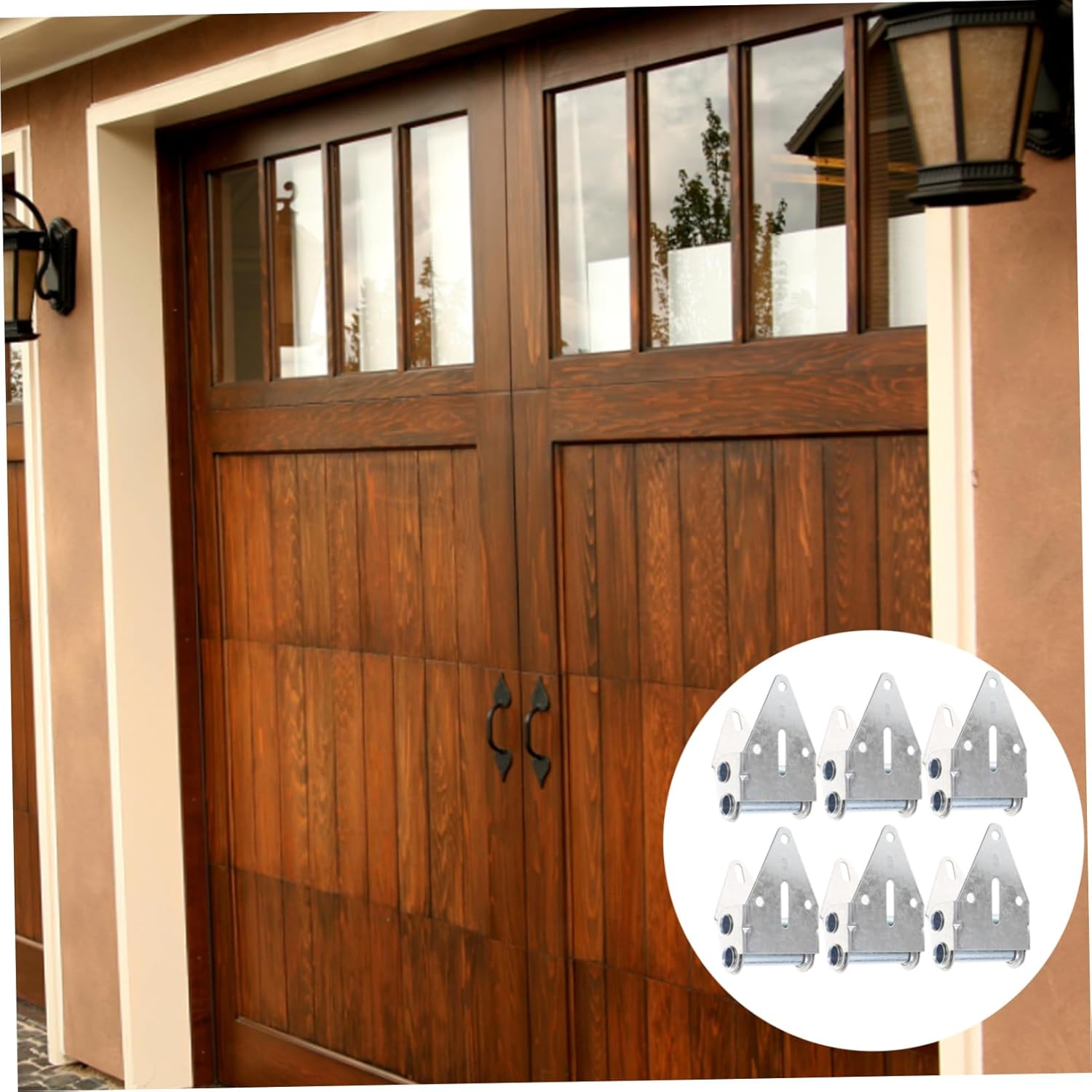 NUOBESTY 6pcs Heavy Duty Residential Garage Door Hinges Replacement Durable Garage Door Accessories for Smooth Operation and Easy Installation
