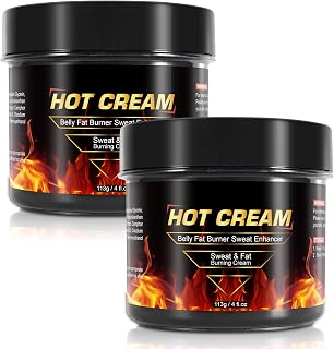 2 Pack Hot Sweat Cream, Stomach Fat Burner for Women and Men, Belly Fat Burner, Cellulite Treatment, Workout Sweat Enhancer, Slimming Firming Cream for Thighs, Legs, Abdomen, Arms,Buttocks