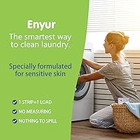 Vista 4 de Enyur Hojas de detergente para ropa sin perfume tiras de detergente para ropa de viaje detergente ecológico 192 cargas