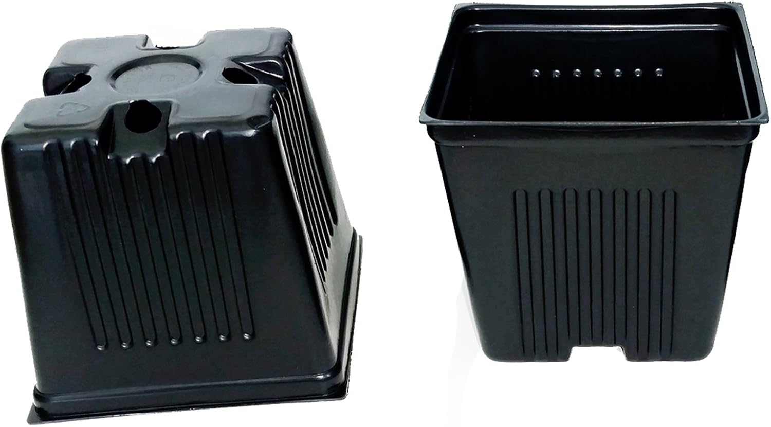 Gage Durapot Square Plastic Nursery Pots, 4 - Qty.150 - Flowers Seed Starting Strawberries Herbs