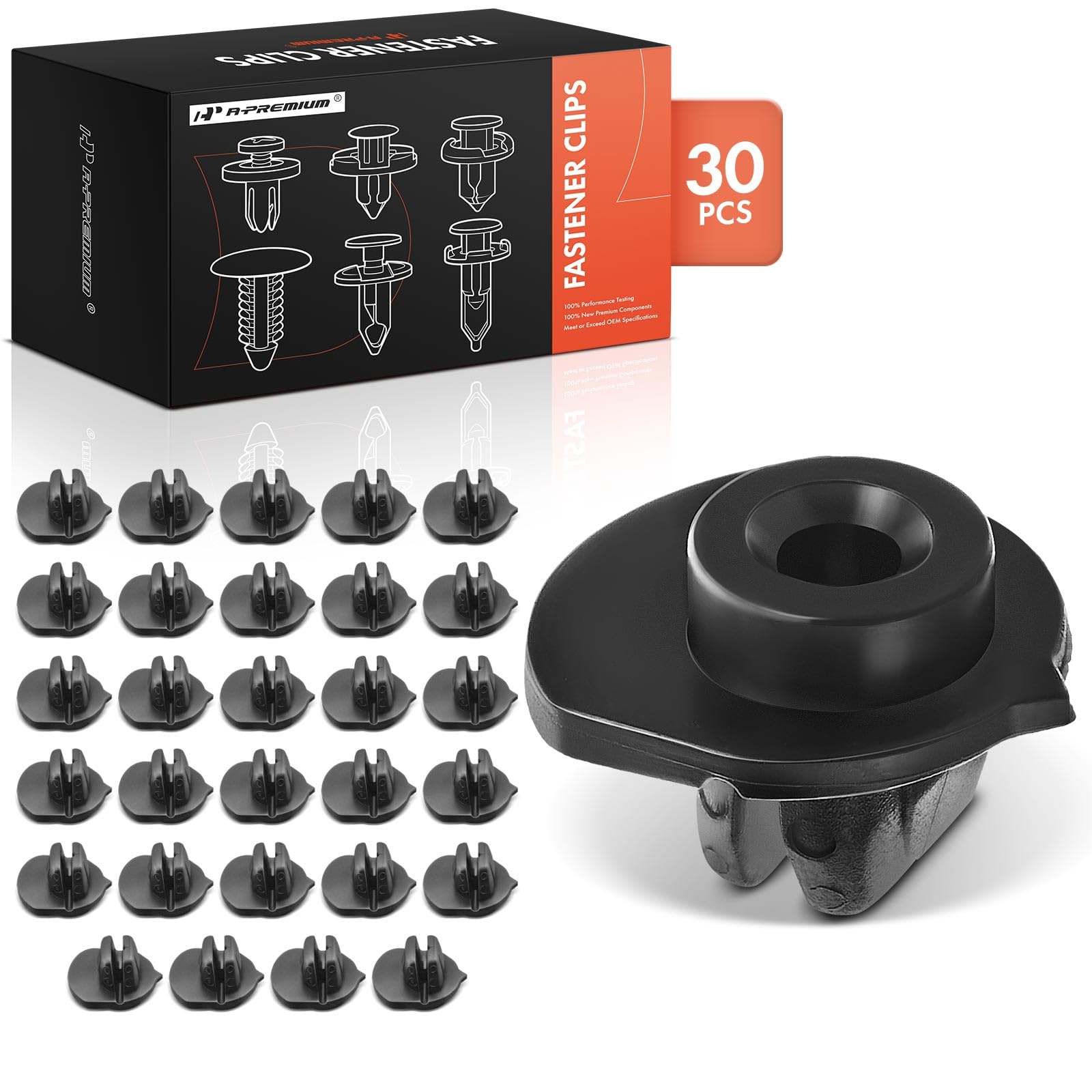 A-Premium 30PCS Bumper Grommets Retainer Clips Compatible with Honda Acura