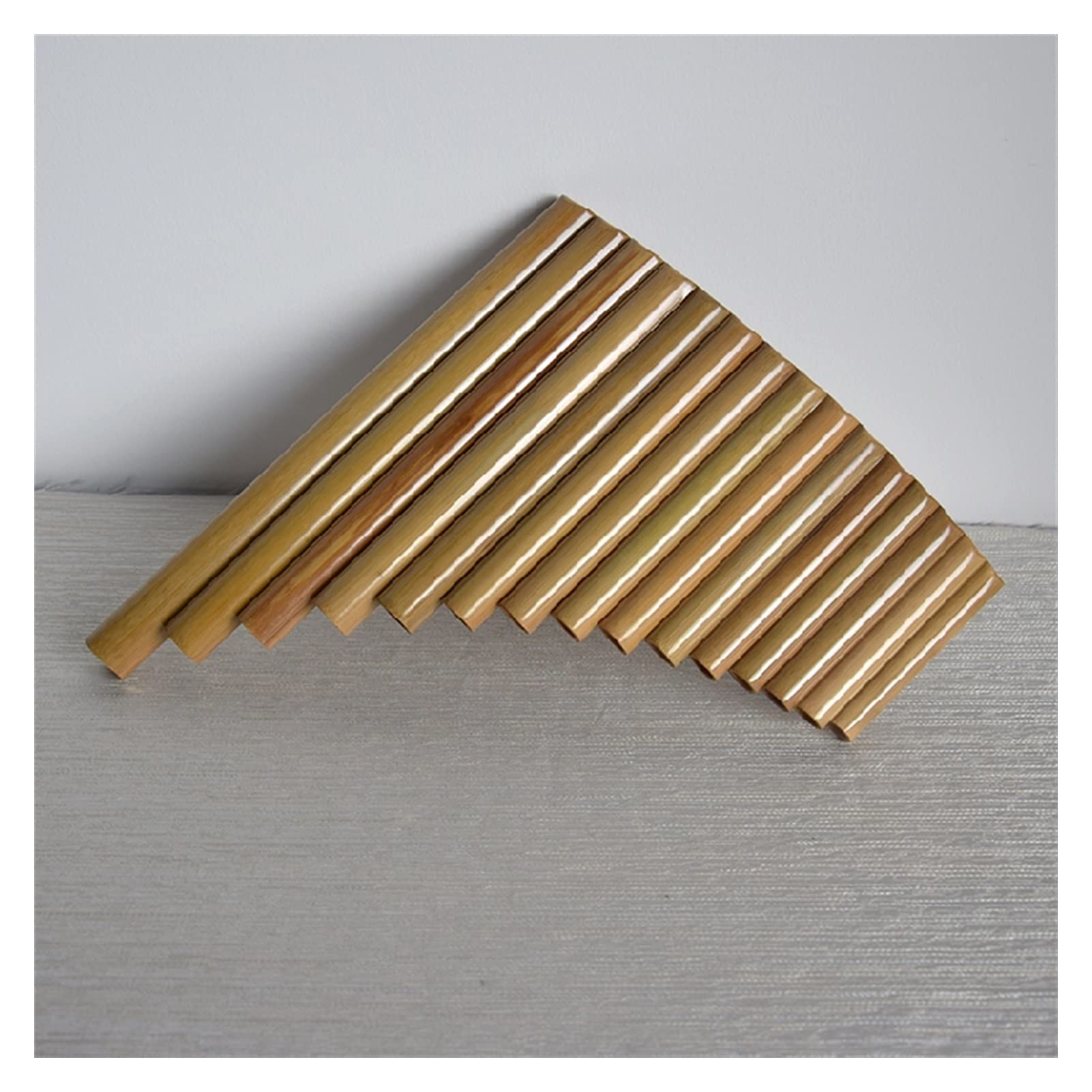 TSTS Panflöte Instrument Pan Flute 15 Tube G Tune C Tune Anfänger Einstieg Chinesische Panflöte Mit Tasche (Color : 15 Tube C for Left)