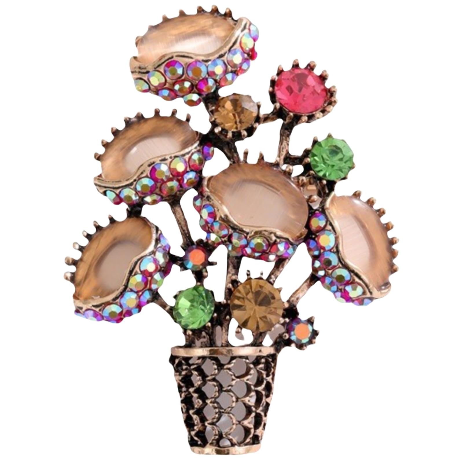 FAIRYGATE Brooches Enamel Brooch for Men Women Retro Rhinestone Lapel Pin Clothing Hat Decoration，B38 — view 56