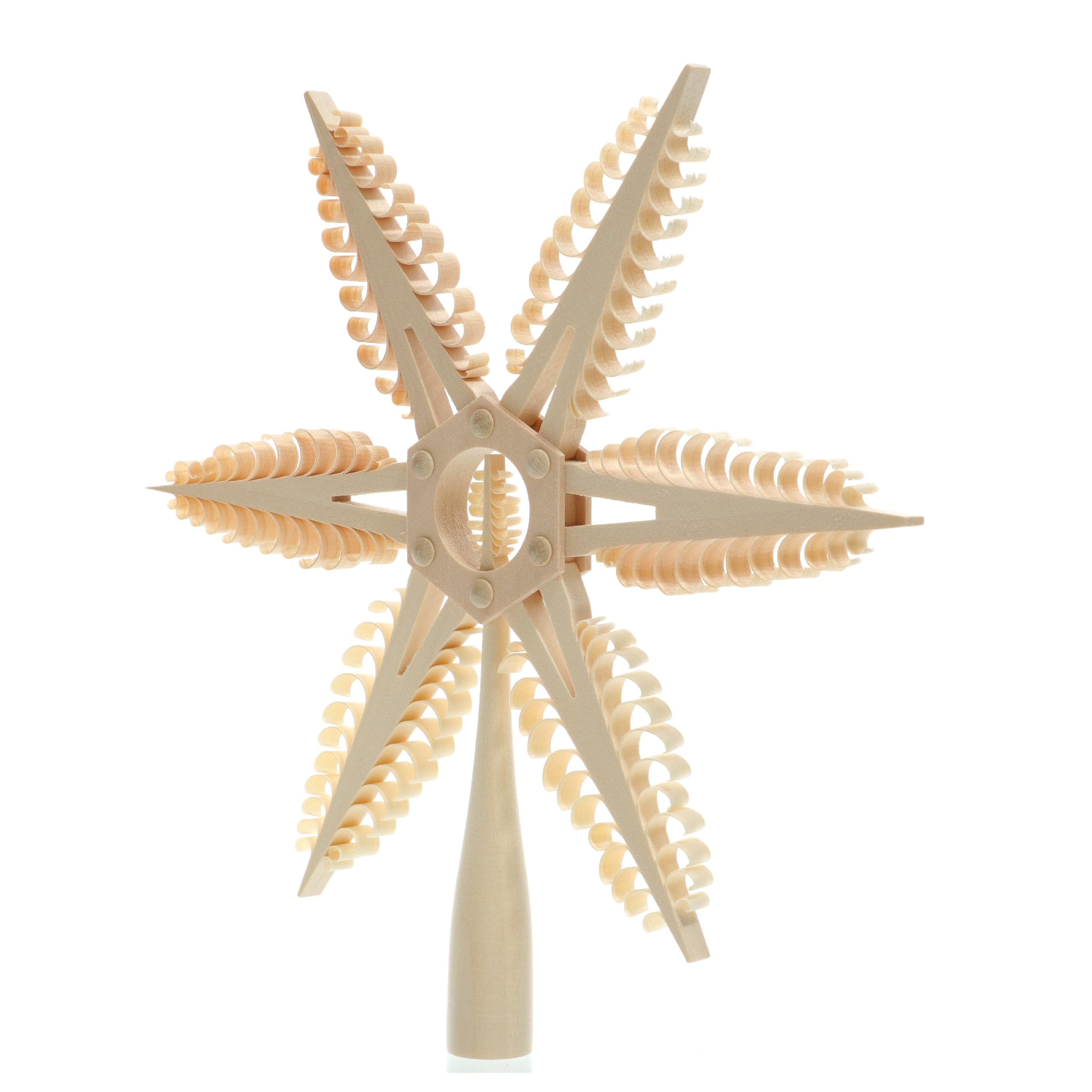 Rudolphs Schatzkiste Baumschmuck Christbaumspitze Mittig 1 Bäumchen BxHxT=24x24x2cm NEU Weihnachten Christbaum Baum Spitze Holzschmuck Holz Seiffen Erzgebirge Dekoration