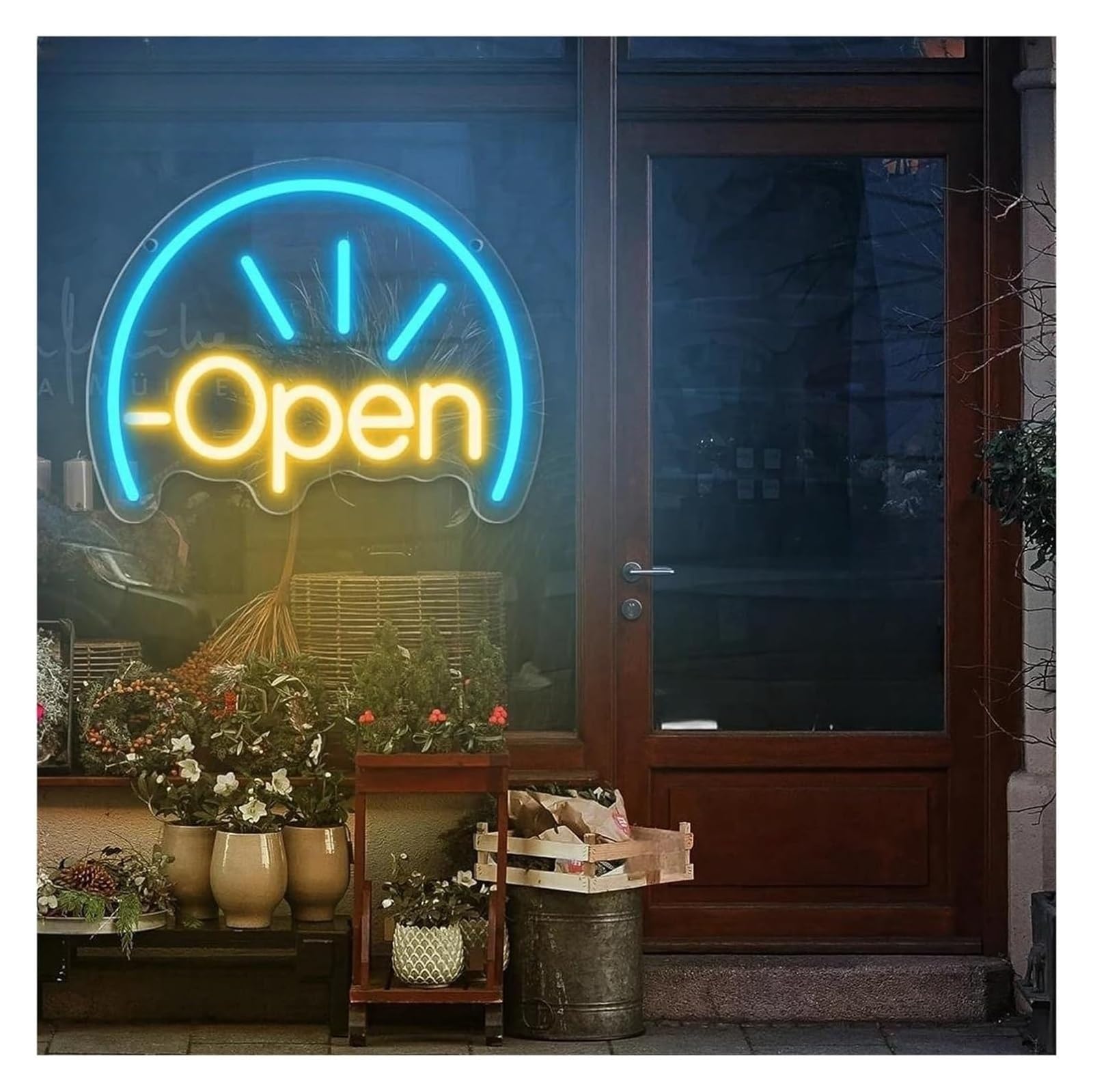 lampe au néon Décoration lumineuse au néon ouverte pour enseignes LED pour magasins bars restaurants cafés salons de manucure