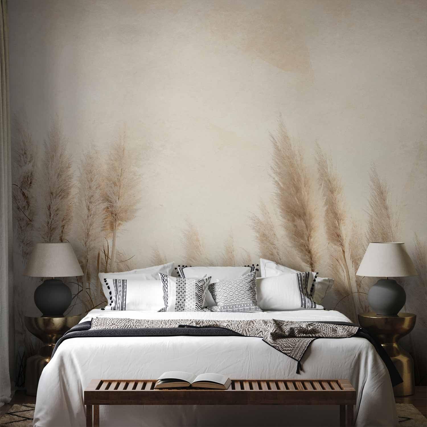 murando - Papier peint panoramique nature 350x256 cm - Revêtement mural décoration pour chambre salon cuisine - Design unique et moderne - Vert gris marron - b-A-10095-a-a