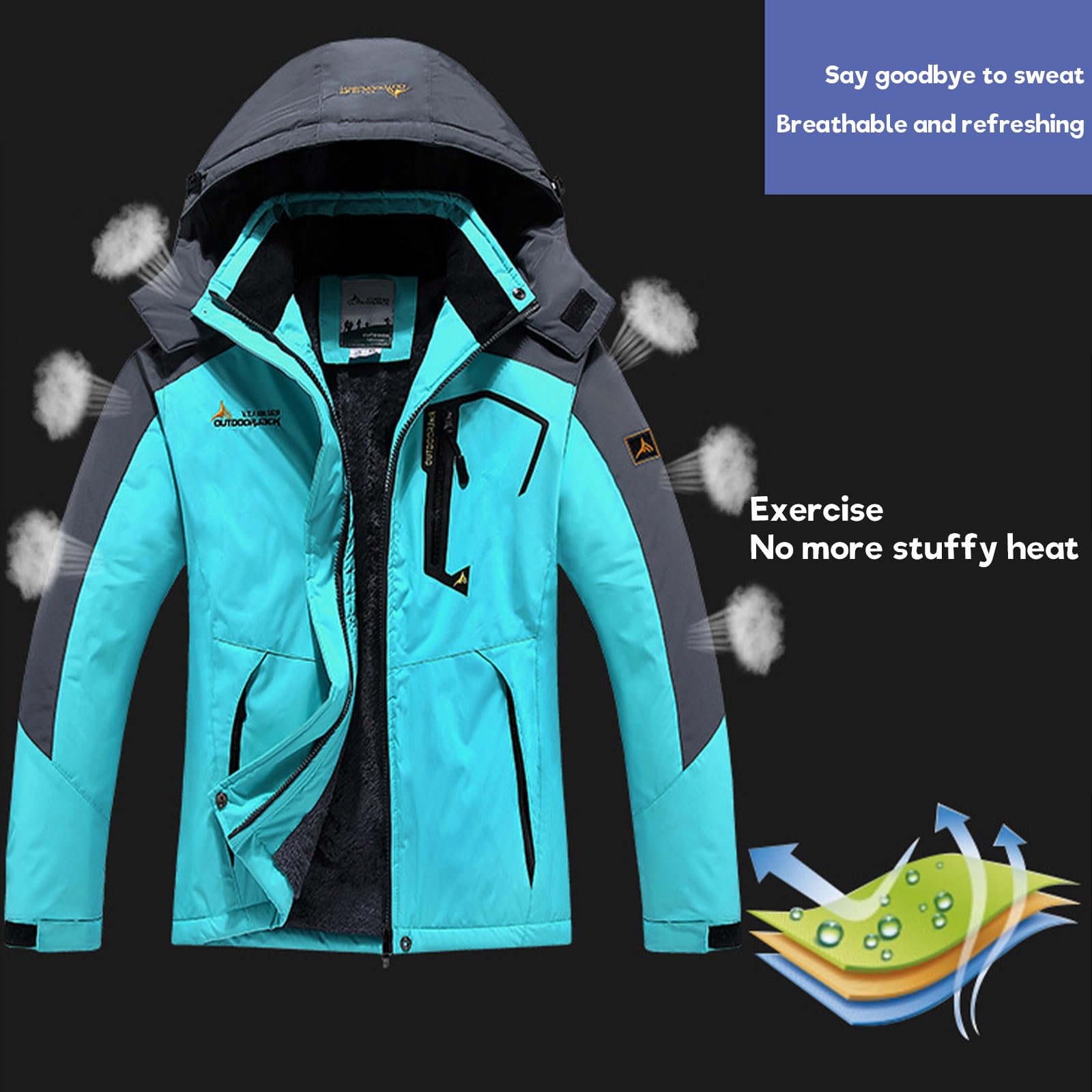 Skianzug Herren 2 Teilig Wasserdicht Warm Skijacke und Hose Ski Set Winter Schneeanzug Männer Snowboardanzug Atmungsaktiv Outdoor Skibekleidung Winddicht Gefüttert Zweiteiler Outfit Skioverall Kombi