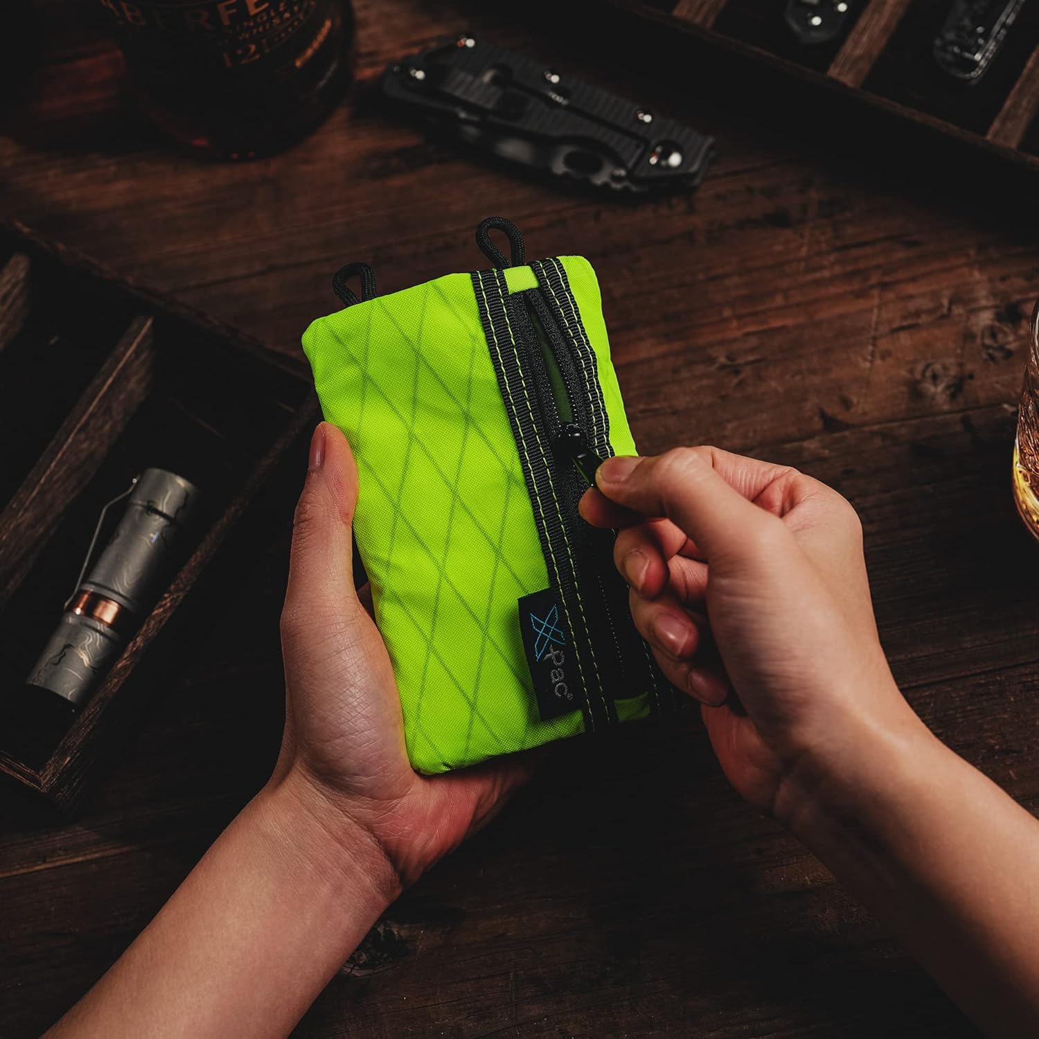 VIPERADE VE1 X-Pac EDC Werkzeugtasche Organizer EDC Pouch Klein EDC Taschen Pocket Organizer Nylon Multitool Tasche Klein für Taschenlampe Taschenmesser Stift Notizbuch-Xpac Hot-Limonka