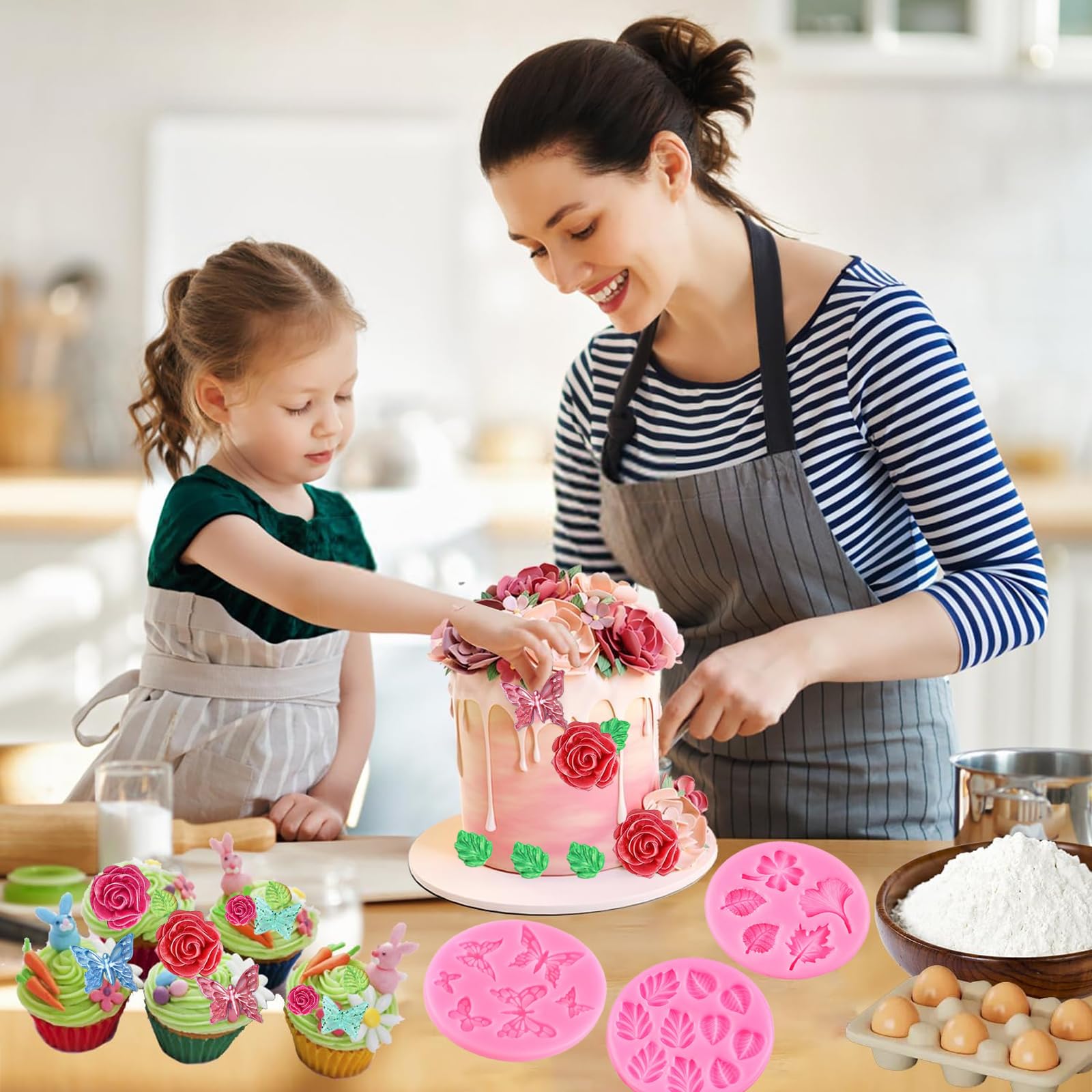 Stampo In Silicone Per Torte E Cioccolato - Riutilizzabile, Da -40°C A 240°C, Adatto A Microonde, Forno E Lavastoviglie, Colore Casuale