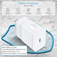 Vista 8 de Cargador súper rápido de 25 W, cargador de teléfono Android C de 10 pies de largo, cable USB tipo C, carga rápida para Samsung Galaxy A17 A16 5G A15