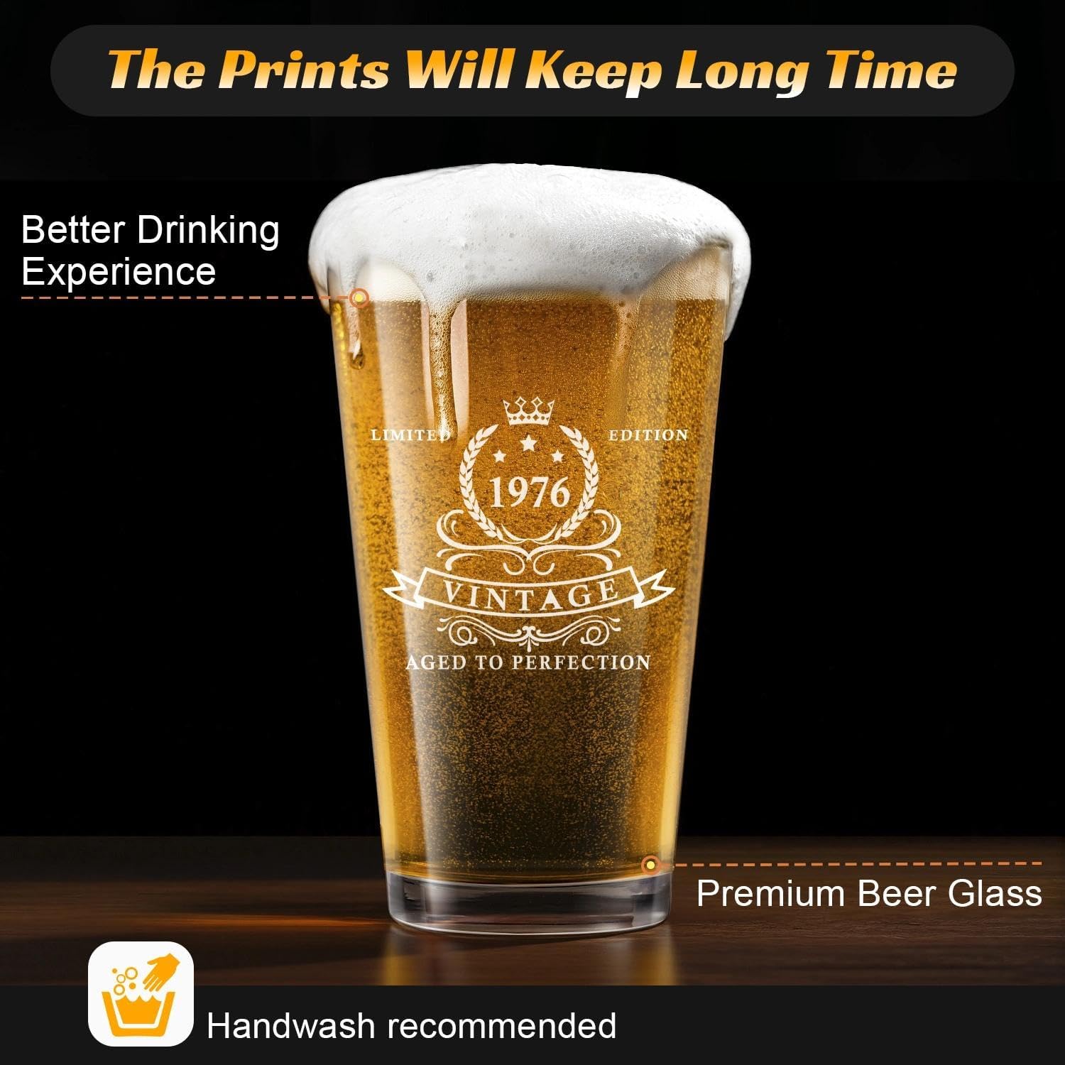 Amazon.com | LIGHTEN LIFE 50th Birthday Gifts for Men 16oz,1976