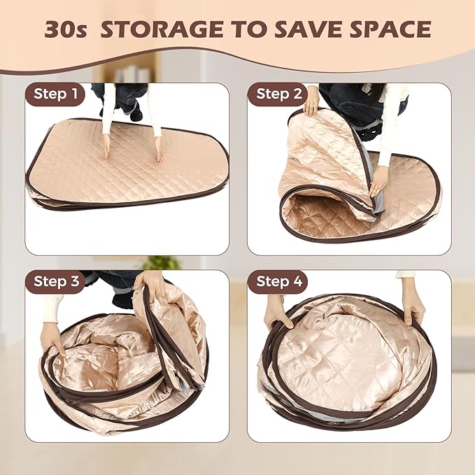 Sauna portátil mejorada para hogar, 1200W, 3L, temporizador 99 min, silla plegable, control remoto miniatura 7