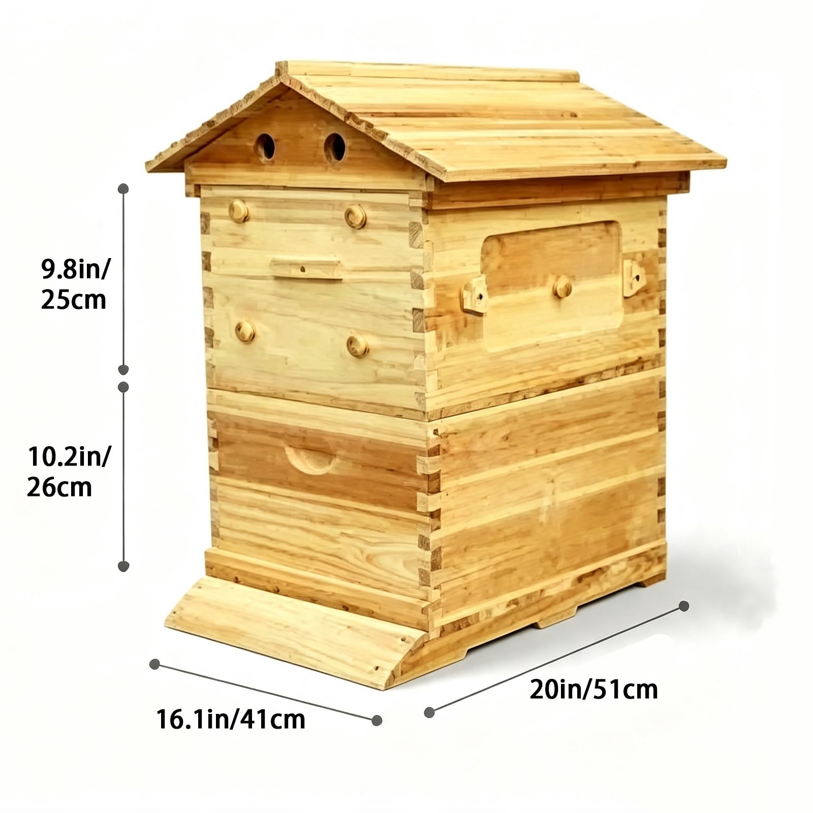 Arnia Flow Hive in Abete con Telaini Flow per Apicoltura Giardino