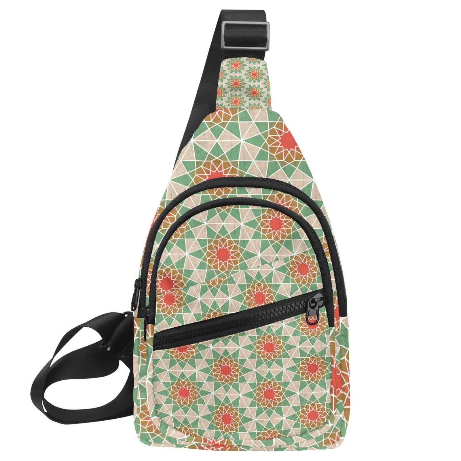 Sac banane à motif trippy pour femme, le sac de poitrine idéal en festival et voyage urbain - 7
