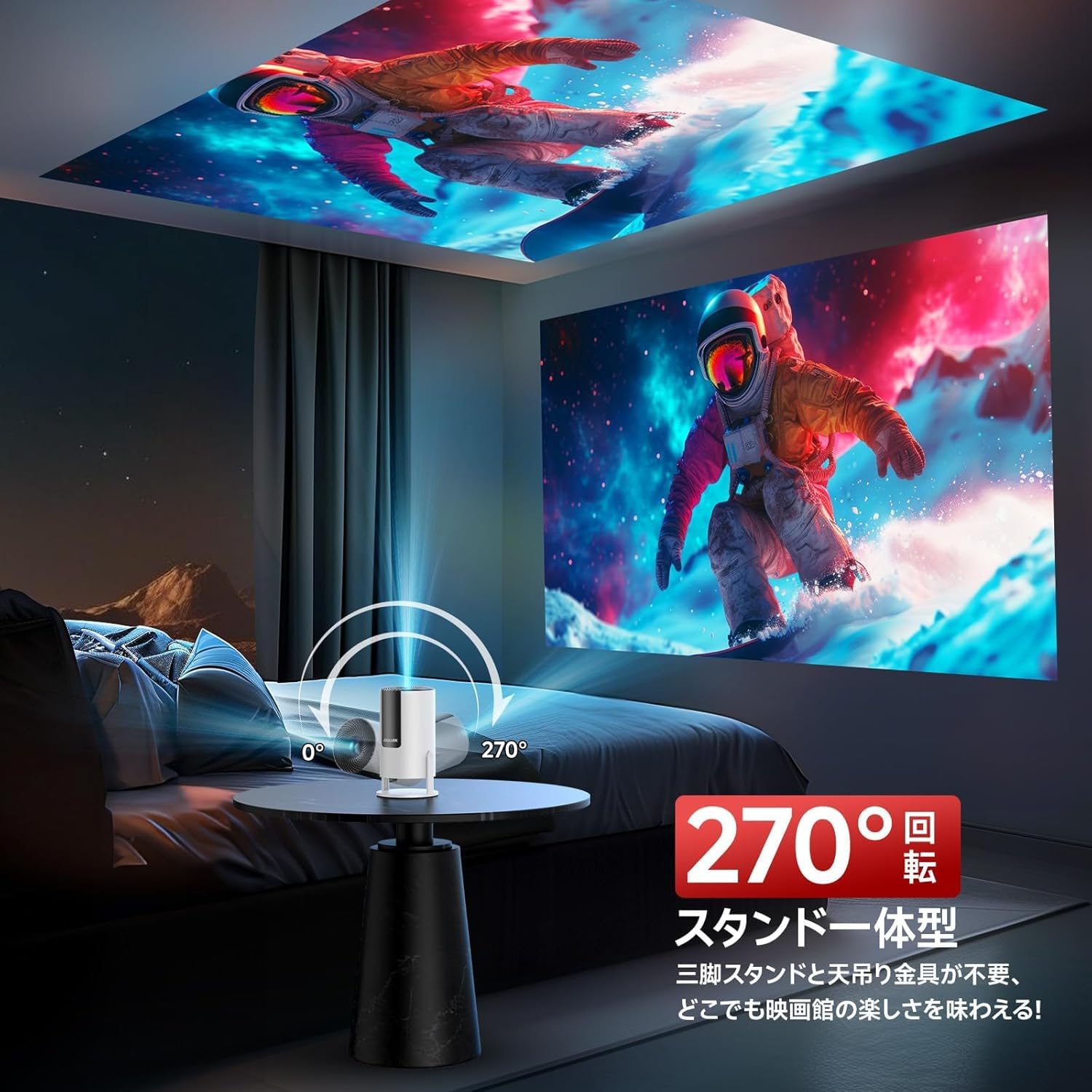 Amazon | プロジェクター 家庭用【2025 Android TV・市販唯一