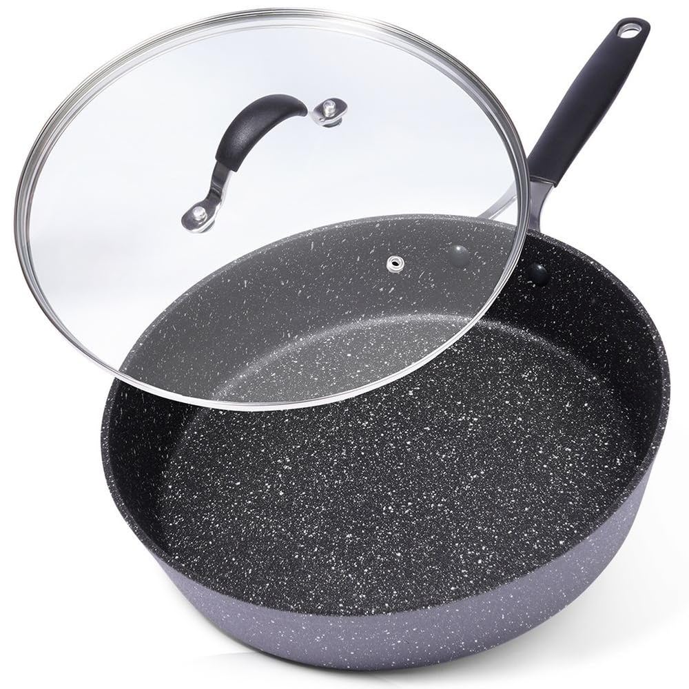 orion group Pfanne Granit Antihaftbeschichtete mit Deckel Stoner 28 cm | Bratpfanne, Beschichtung