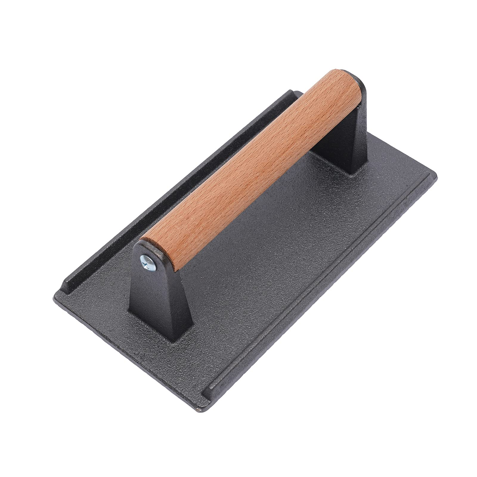 juunyeer Cast Iron Steak Weight, 21 * 10.5cm Bacon Press for Burger with Handle, 2.2 lb Heavy-Duty Cast Iron Smashed Meat Press, for Grilled Sandwich, Quesadilla and Steak