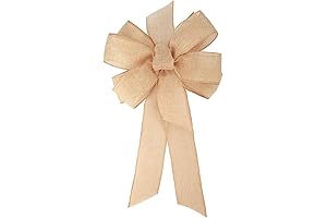 10" by 20" Pre-Tied Burlap Bow - Rustic Flair for Any Occasion
