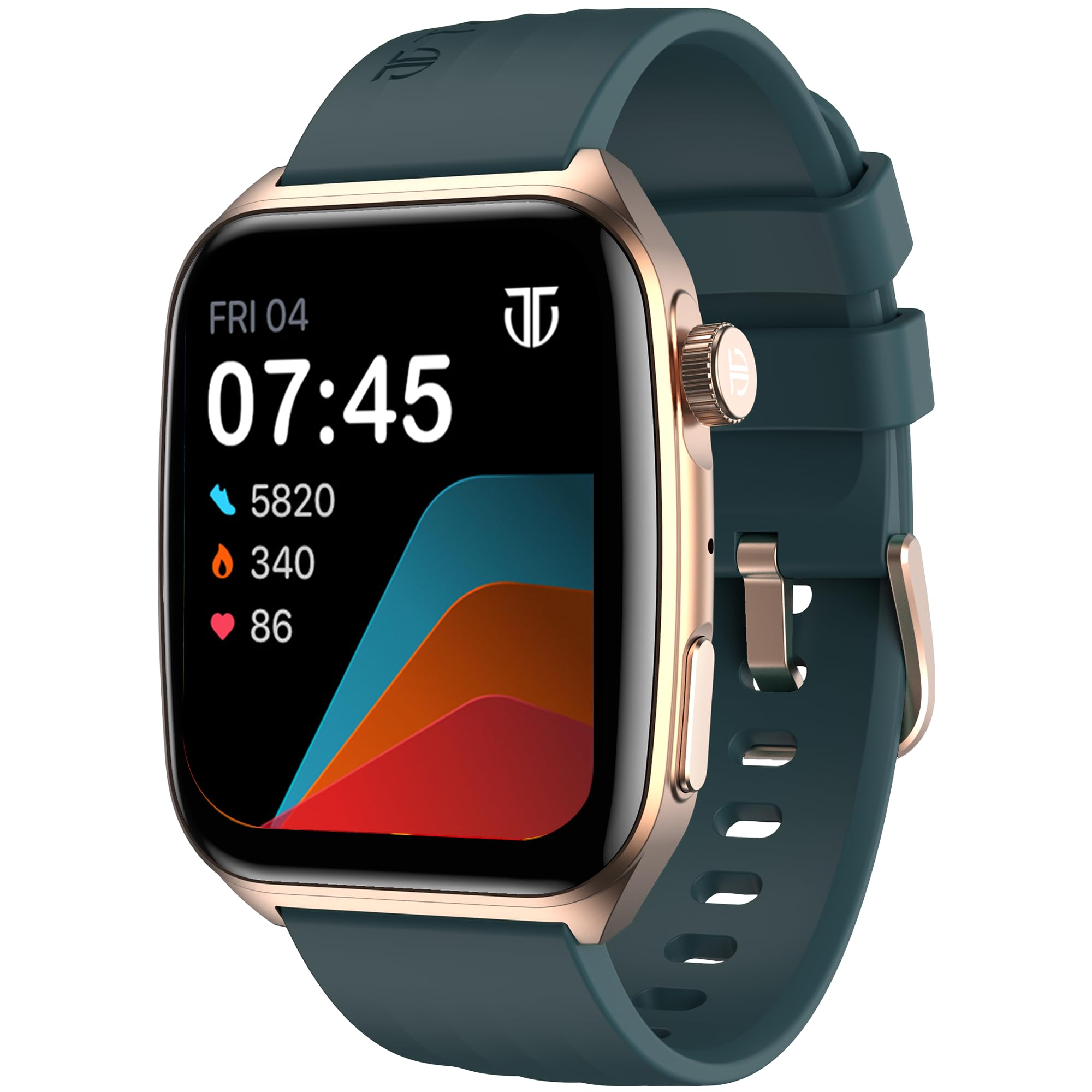 Titan Smart 4.0 Smartwatch with 1.93” AMOLED Display, Infinite AI Watch Faces, AI Voice Assistant, Smart Hydration, Multiple Menu Styles, QR Hub​, 100+ Multisports, BT Calling, HRM, SpO2 - Teal Green-image-4
