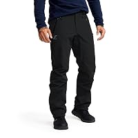 RevolutionRace Cyclone 3L Shell Pants da Uomo, Pantaloni Impermeabili con Riflettori