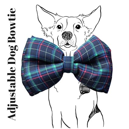 Lana Paws Scottish Classic Glenfurrddich Dog Bowtie (Green) - Adjustable