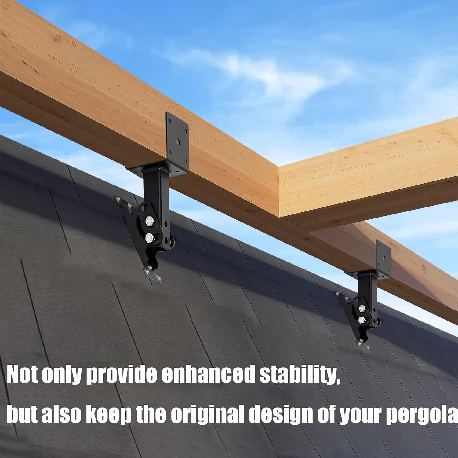 Bracket Support For Riser 3pcs Roof Riser Brackets Kit Pergola Roof Riser Kosovo | Ubuy