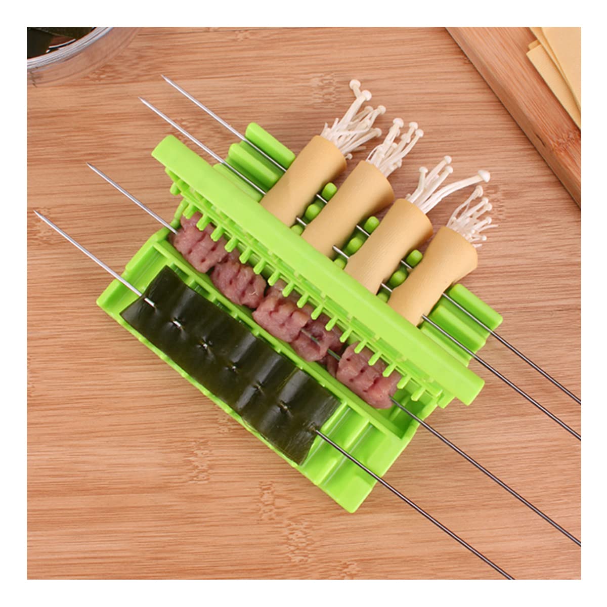 Amazon.co.jp: バーベキュー BBQ 串さし器 串刺しツール 焼き鳥