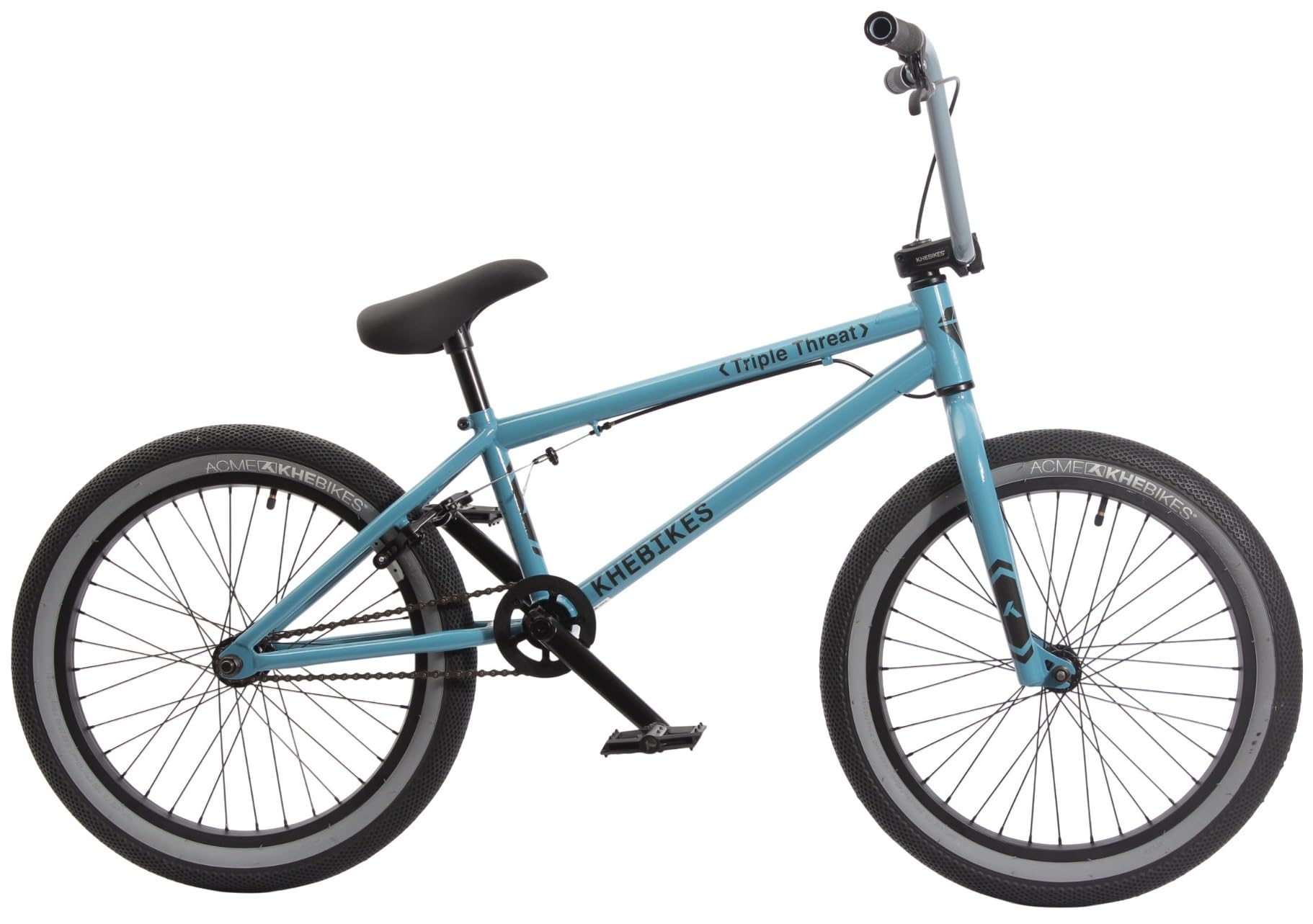KHE Triple Threat Vélo BMX 20" - 11,1 kg - Manivelle CrMo - Rotor Affix - BMX Freestyle - 2025 - Bleu