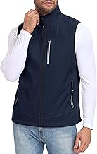 MoFiz Chaleco para Hombre Chaqueta Ligera Sin Mmangas al aire Libre Chaleco de Trabajo con Cremallera