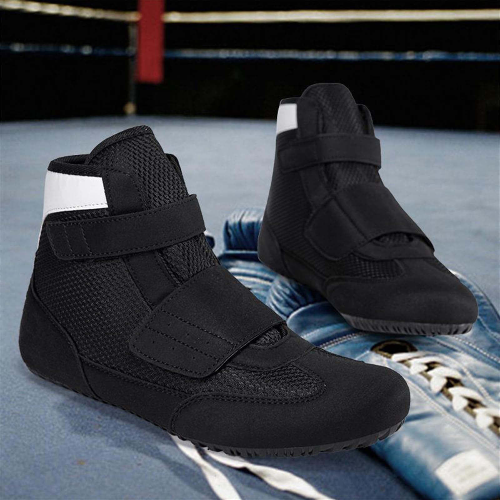 Męskie buty bokserskie dziecięce buty treningowe do zapasów buty do sztuk walki z zerowym spadkiem i antypoślizgową podeszwą