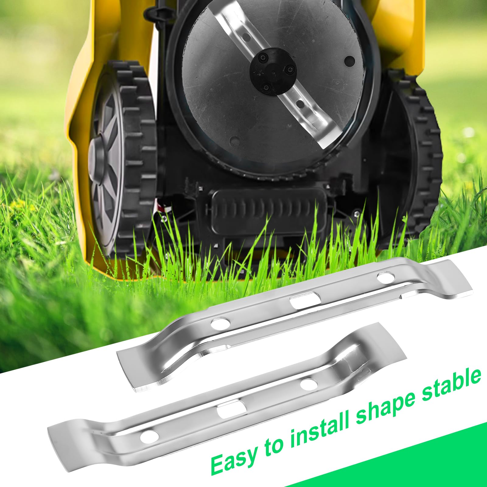 2 Stück Mähmesser Für Stihl Mähroboter - 20cm Edelstahl Ersatzklingen