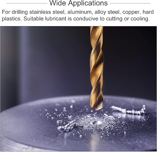 Miniatura 6 de HARFINGTON Juego de grifos y brocas, M10 x 1.5 rosca de tornillo máquina espiral flauta roscado grifo y broca torcida de 0.335 in, acero de alta