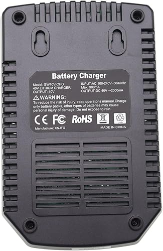 Miniatura 5 de Cargador de repuesto compatible con Greenwks 40V cargador de batería de iones de litio 29482 29462 29472 2901319 2938302 BAF702 L-300 BAF704 BAF705