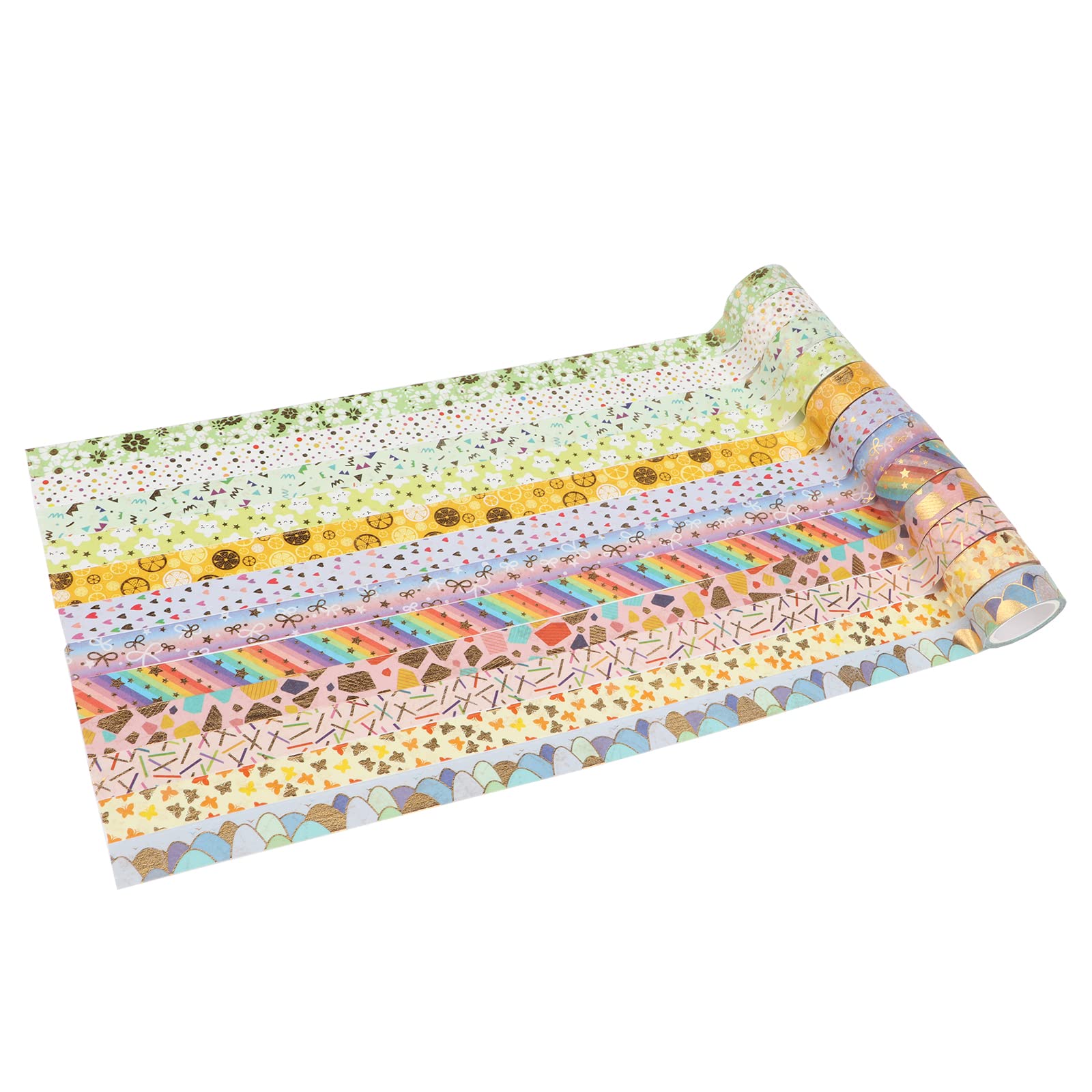 LGEGE Lot De 12 Rouleaux De Ruban Washi Tape Adhésif