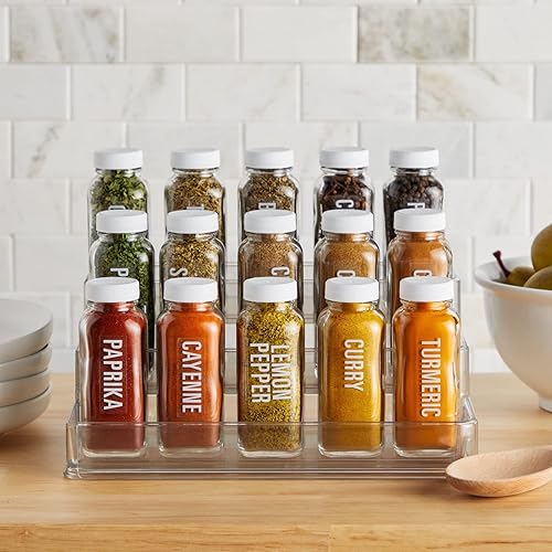 Miniatura 3 de Talented Kitchen - 134 etiquetas para frascos de condimentos preimpresas 134 nombres de condimentos en mayúsculas blancas + números. Letras blancas