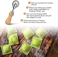 Vista 3 de Cortador de rueda de pastelería – Rueda cortadora de pasta – Rueda de corte de pizza para ravioles de masa para uso doméstico y cocina, 1.3 pulgadas