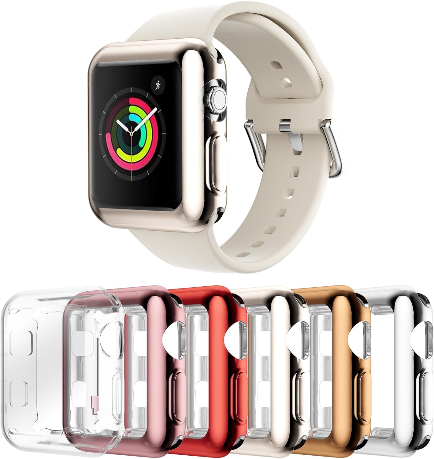 Rc-Z Funda para Apple Watch Series 987 de pulgadas, paquete