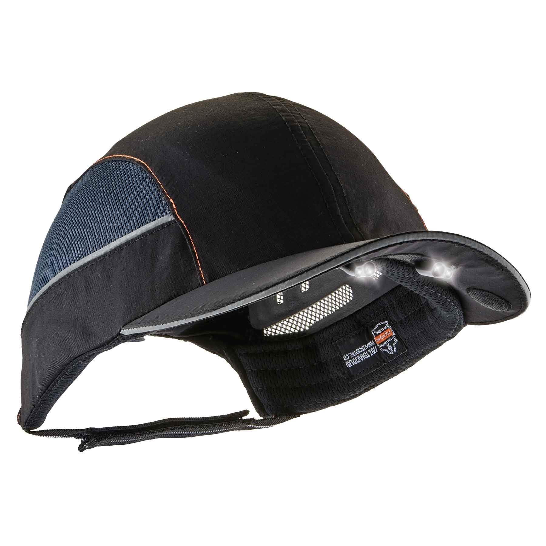 baseball cap with led lights in brim